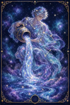 Aquarius zodiac illustration