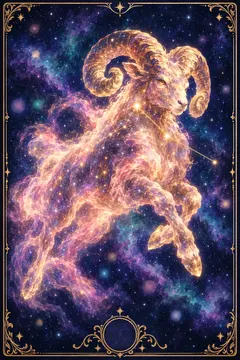 Aries zodiac illustration