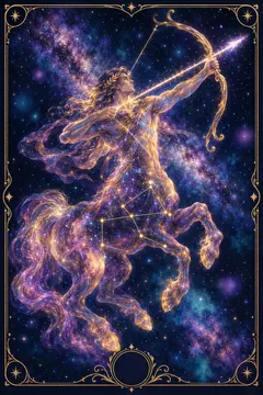Sagittarius zodiac illustration