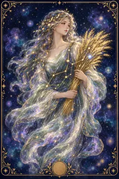 Virgo zodiac illustration
